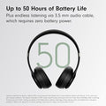 Beats Solo 4 - Wireless On-Ear Bluetooth Headphones, Up to 50-Hour Battery Life, Ultra-Lightweight Comfort, Powerful and Balanced Sound, Apple & Android Compatible - Matte Black