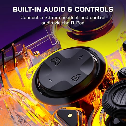 Turtle Beach Afterglow Wired RGB Gaming Controller Xbox Series X|S & PC | Xbox One, Customizable RGB Lighting, 2 Mappable Back Buttons, 2-Stop Hall-Effect Hair Triggers, Audio Controls, Translucent