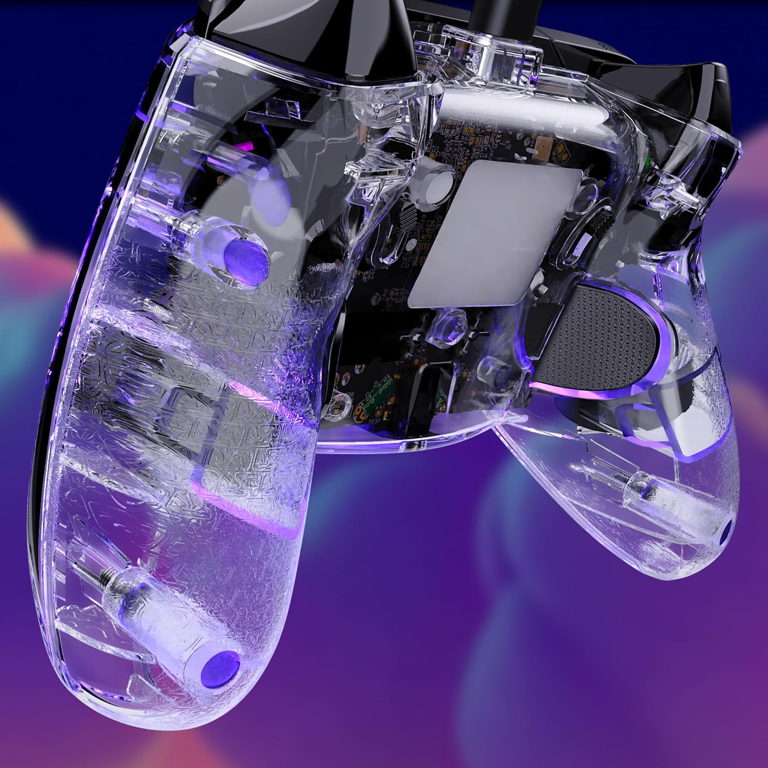 Turtle Beach Afterglow Wired RGB Gaming Controller Xbox Series X|S & PC | Xbox One, Customizable RGB Lighting, 2 Mappable Back Buttons, 2-Stop Hall-Effect Hair Triggers, Audio Controls, Translucent